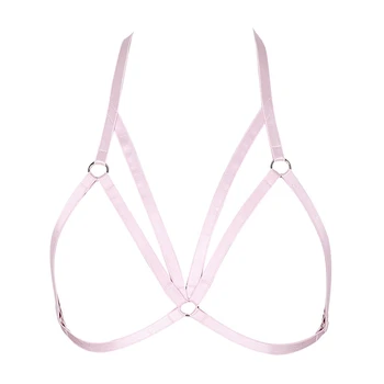 Women Harness Bralette Crop Top Body Cage Pink Belt Punk Gothic Strappy Lingerie Plus Size Chest Belts Night Clubs Wedding Wear
Women Harness Bralette Crop Top Body Cage Pink Belt Punk Gothic Strappy Lingerie Plus Size Chest Belts Night Clubs Wedding Wear