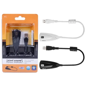 External Sound Card 3D Audio Headset Microphone 7.1 Channel USB 2.0 5HV2 Adapter for Laptop Professional Version 3.5mm Jack
External Sound Card 3D Audio Headset Microphone 7.1 Channel USB 2.0 5HV2 Adapter for Laptop Professional Version 3.5mm Jack