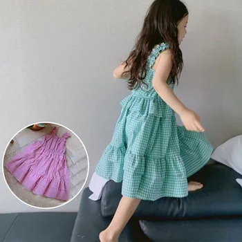 New 2019 Red Green Plaid Sundress Big Girls Summer Sleeveless Dresses For Kids Mid Calf A Line Dress Infant Girls Beach Dresses
New 2019 Red Green Plaid Sundress Big Girls Summer Sleeveless Dresses For Kids Mid Calf A Line Dress Infant Girls Beach Dresses