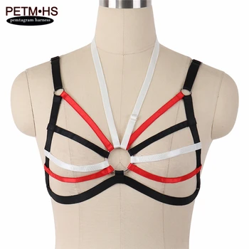 Black harness belt bra Soft sexy Sling adjustable Elastic Strappy Tops Bustier Bondage Gothic punk Exotic Burlesque dance wear
Black harness belt bra Soft sexy Sling adjustable Elastic Strappy Tops Bustier Bondage Gothic punk Exotic Burlesque dance wear