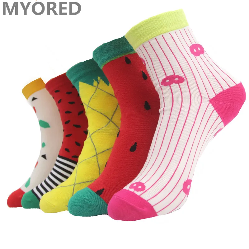 MYORED foot 23-27CM summer watermelon short tube s...