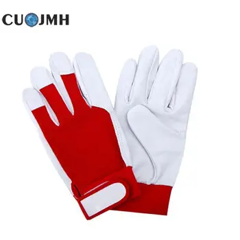 1 Pair Gloves Mechanic Work Glove Leather Welding Coat Heavy Industrial Sport Glove Red And White Working Gloves
1 Pair Gloves Mechanic Work Glove Leather Welding Coat Heavy Industrial Sport Glove Red And White Working Gloves