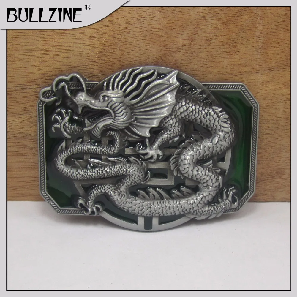 The Bullzine Dragon belt buckle with pewter finish FP-03071-2 suitable for 4cm width belt
The Bullzine Dragon belt buckle with pewter finish FP-03071-2 suitable for 4cm width belt
