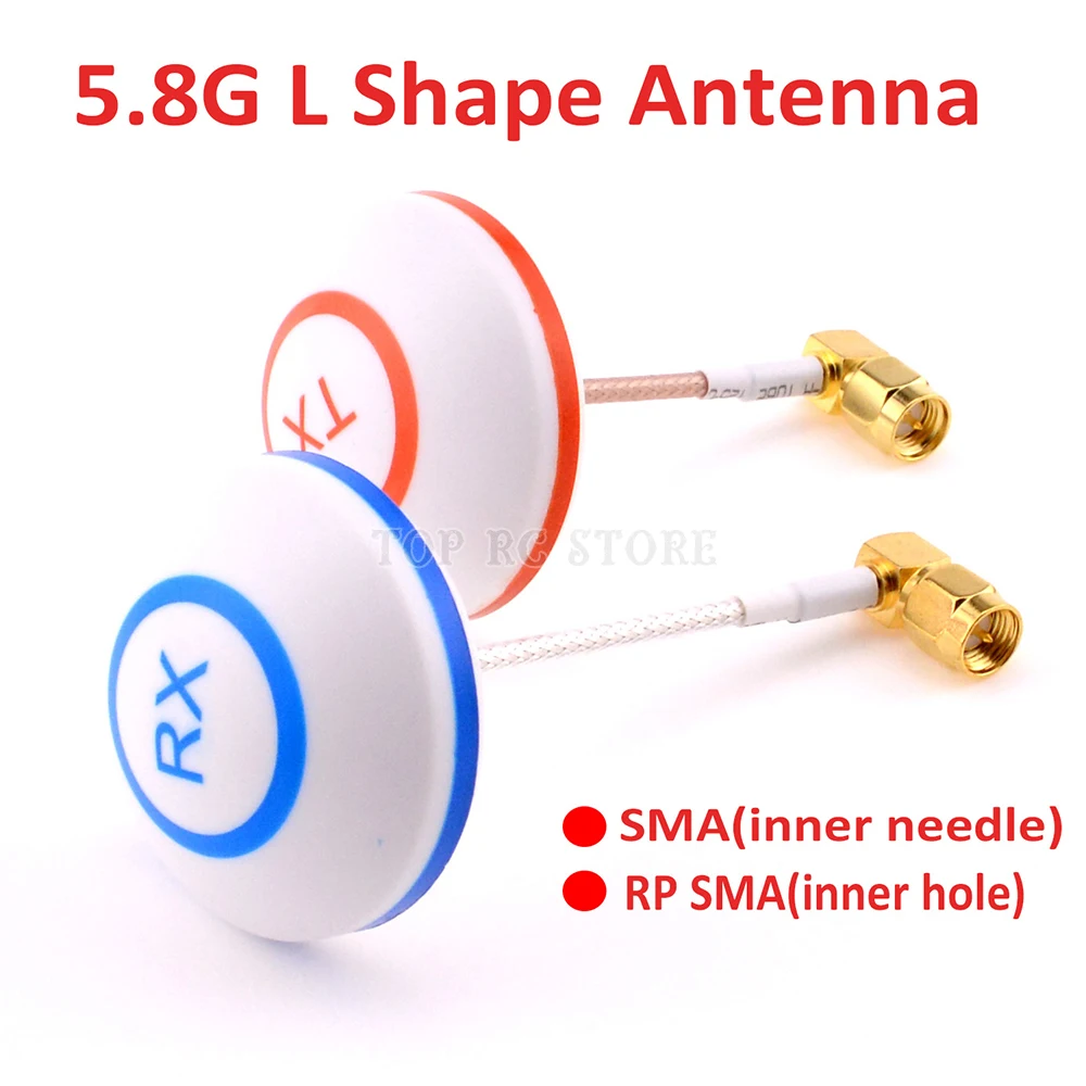 FPV 5.8G antenna Petals Clover Mushrooms Antenna L Shape with SMA / RP SMA Antenna TX RX For RC FPV Aerial Photo 2pcs
FPV 5.8G antenna Petals Clover Mushrooms Antenna L Shape with SMA / RP SMA Antenna TX RX For RC FPV Aerial Photo 2pcs