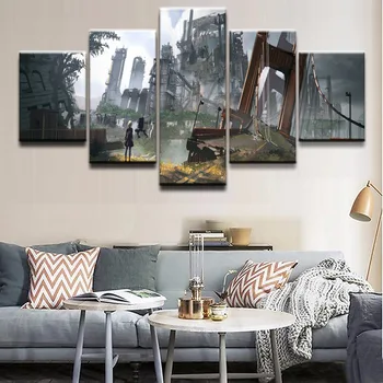 Modern HD Prints Painting Framework Home Decor Canvas Pictures 5 Pieces NieR Automata Building Poster Living Room Wall Art
Modern HD Prints Painting Framework Home Decor Canvas Pictures 5 Pieces NieR Automata Building Poster Living Room Wall Art