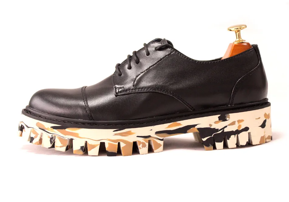 Spring Autumn Camouflage sole Bottom Thick Handmade Street Lace Up Mixed Color Casual Dress Shoes Large Size Free Shipping
Spring Autumn Camouflage sole Bottom Thick Handmade Street Lace Up Mixed Color Casual Dress Shoes Large Size Free Shipping