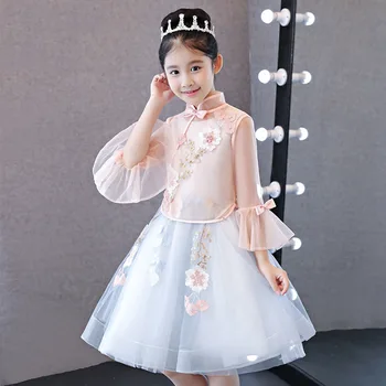 Caustom made Chinese style stand collar ball gown dress children girls party dress
Caustom made Chinese style stand collar ball gown dress children girls party dress