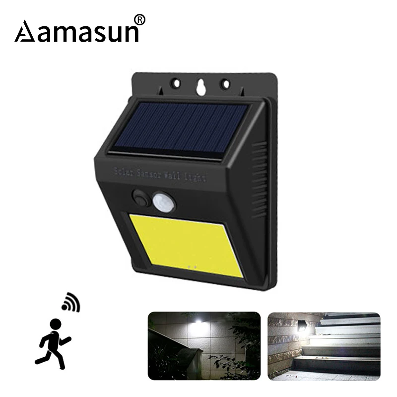 COB Solar Light Outdoor Solar Lamp with PIR Motion Sensor Waterproof Garden Solar Light for Wall Yard Path Night Security
COB Solar Light Outdoor Solar Lamp with PIR Motion Sensor Waterproof Garden Solar Light for Wall Yard Path Night Security