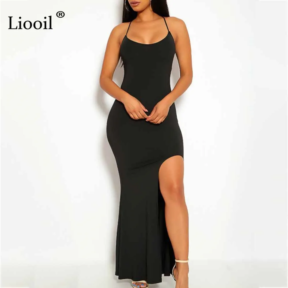 Liooil Black White Sexy Maxi Dress Women 2019 Spring Spaghetti Strap High Waist Split Dress Asymmetrical Club Party Long Dresses
Liooil Black White Sexy Maxi Dress Women 2019 Spring Spaghetti Strap High Waist Split Dress Asymmetrical Club Party Long Dresses