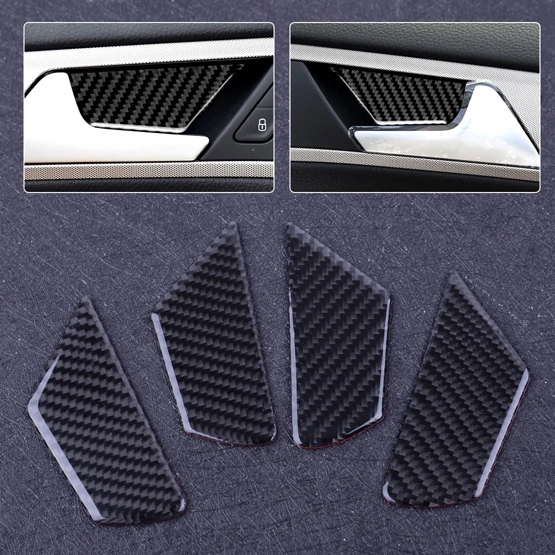 CITALL 4pcs/set Fit for VW Golf 7 MK7 VII 2014 2015 2016 2017 Black Carbon Fiber Car Inner Door Handle Bowl Cover Trim
CITALL 4pcs/set Fit for VW Golf 7 MK7 VII 2014 2015 2016 2017 Black Carbon Fiber Car Inner Door Handle Bowl Cover Trim