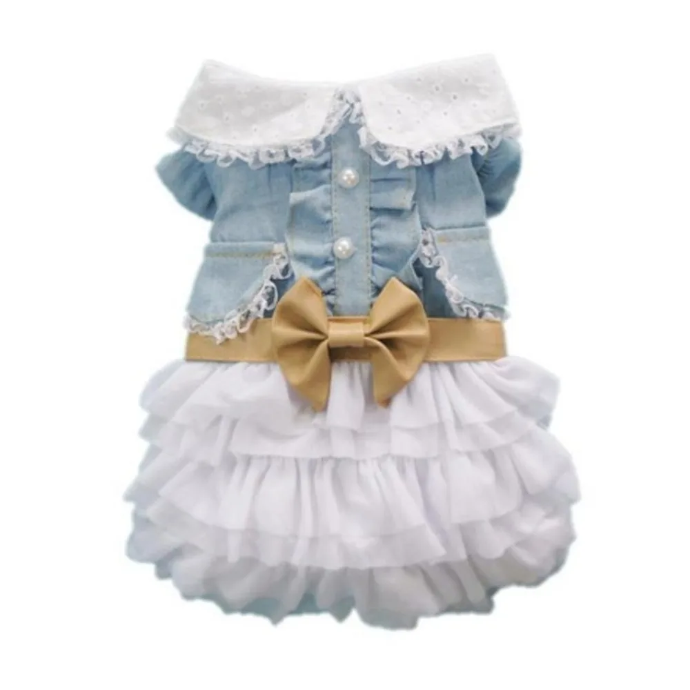 Fashion Cute Dog Wedding Dress Skirt Summer Luxury Princess Pet Clothes Denim Skirt Dog Harness Dress Pet Clothes
Fashion Cute Dog Wedding Dress Skirt Summer Luxury Princess Pet Clothes Denim Skirt Dog Harness Dress Pet Clothes