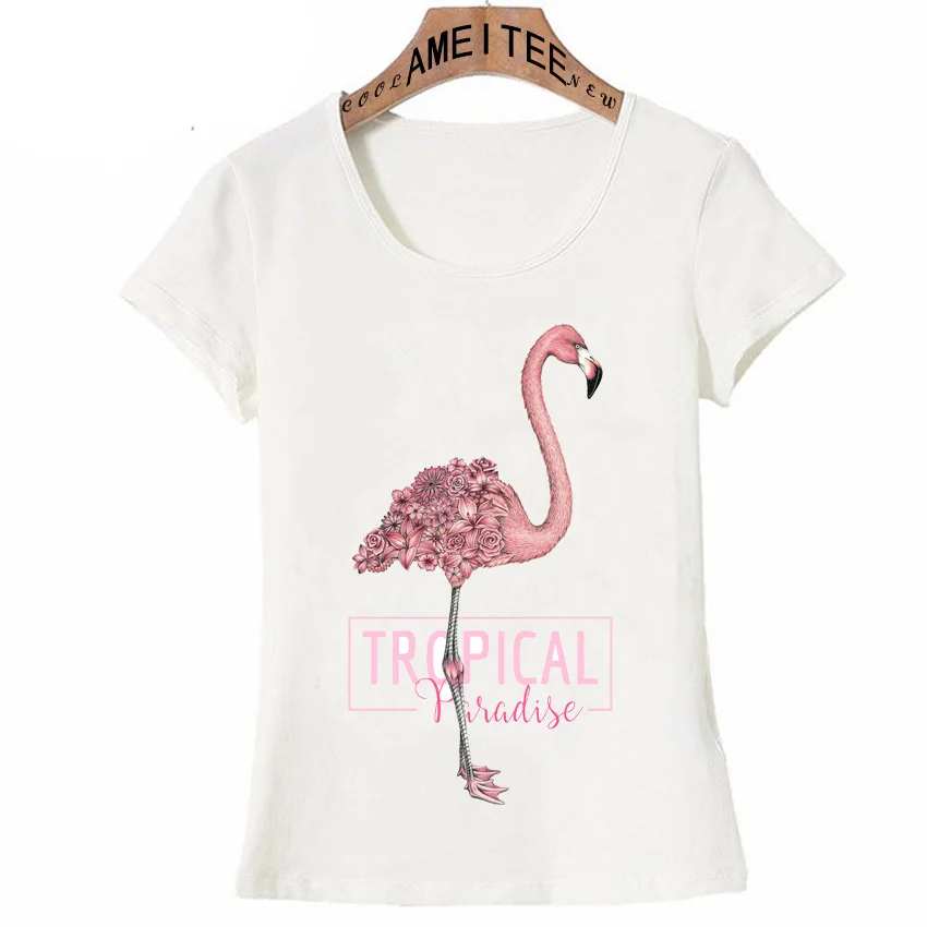 Vogue T shirt Tropical Paradise Flamingo Summer Women T-Shirt Woman Tops Girl White Tee Shirt Femme Kawaii Camisetas Mujer 2018
Vogue T shirt Tropical Paradise Flamingo Summer Women T-Shirt Woman Tops Girl White Tee Shirt Femme Kawaii Camisetas Mujer 2018