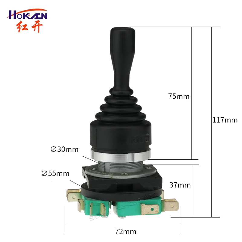 30mm Joystick Switch Momentary Monolever 4NO 4NC 4 position Reset Spring Return Latching Wobble stick Cross Switch HKF4-11-4L
30mm Joystick Switch Momentary Monolever 4NO 4NC 4 position Reset Spring Return Latching Wobble stick Cross Switch HKF4-11-4L