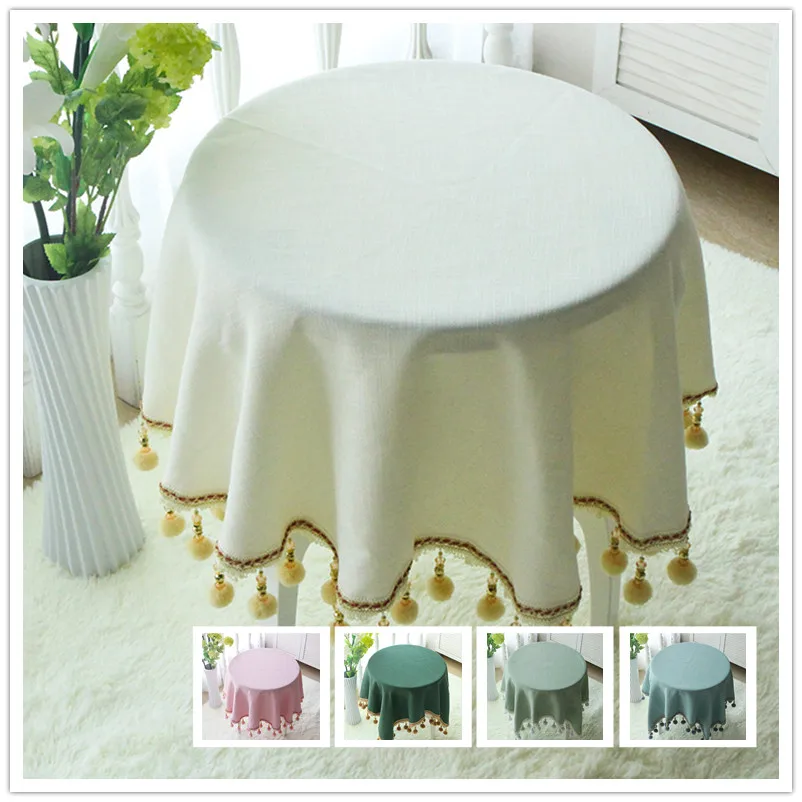 Customized Solid Color Tablecloth with Tassel Cotton Linen Round Tablecloth Square/Rectangular Wedding Party Dining Table Cover
Customized Solid Color Tablecloth with Tassel Cotton Linen Round Tablecloth Square/Rectangular Wedding Party Dining Table Cover