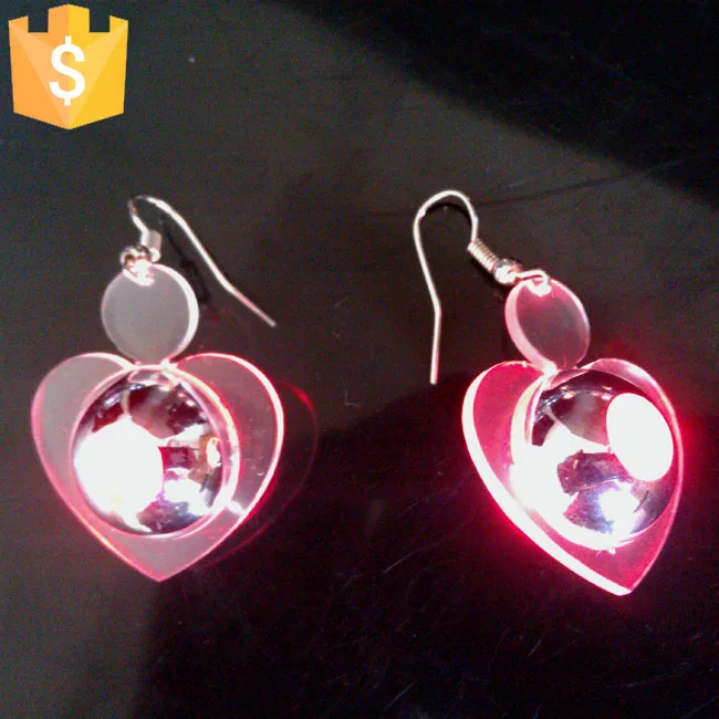 Hot Selling Fashion Heart Shaped LED Earrings Flash Novelty Lights for Dance Party Event Wedding birthyday Decoration 10pcs/lot
Hot Selling Fashion Heart Shaped LED Earrings Flash Novelty Lights for Dance Party Event Wedding birthyday Decoration 10pcs/lot