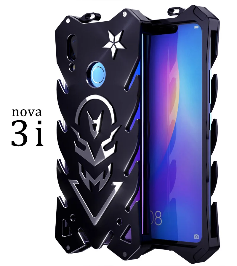 Ударопрочный Алюминиевый металлический чехол Zimon для Huawei nova 3i защита смартфона |