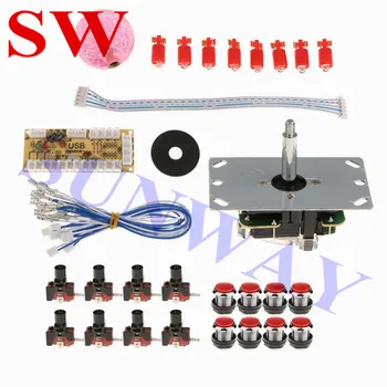 USB Encoder To PC Games 5 Pin Joystick + 8PCS CHROME Push Buttons with LED Illuminated Light Switches for Arcade DIY Kits Parts
USB Encoder To PC Games 5 Pin Joystick + 8PCS CHROME Push Buttons with LED Illuminated Light Switches for Arcade DIY Kits Parts