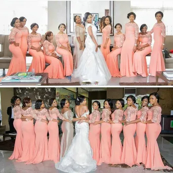 2019 Hot Vestido de festa robe de soiree Coral Chiffon bridesmaid dresses long lace hochzeit kleider gast
2019 Hot Vestido de festa robe de soiree Coral Chiffon bridesmaid dresses long lace hochzeit kleider gast