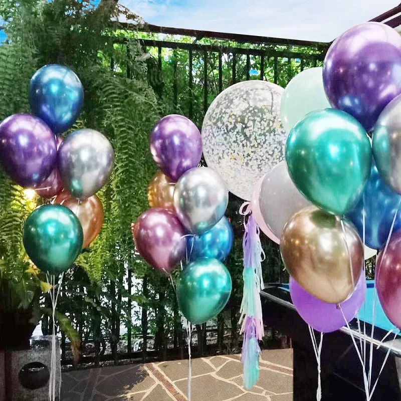 10pcs 12inch Metal Gold Silver Latex Balloons Gray Dark boue balloon Globos Wedding Baby Shower Birthday Party Decorations
10pcs 12inch Metal Gold Silver Latex Balloons Gray Dark boue balloon Globos Wedding Baby Shower Birthday Party Decorations
