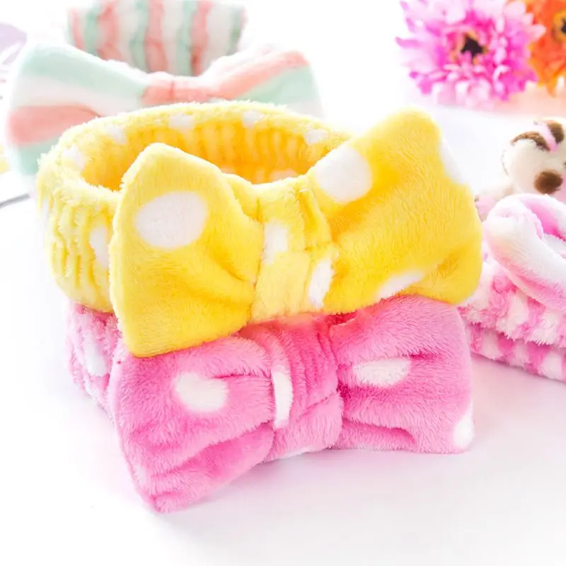 Big Bow Soft Dot Striped Towel Women Female Hair Band Wrap Girl Headband Bath Spa Make Up Headbands
Big Bow Soft Dot Striped Towel Women Female Hair Band Wrap Girl Headband Bath Spa Make Up Headbands