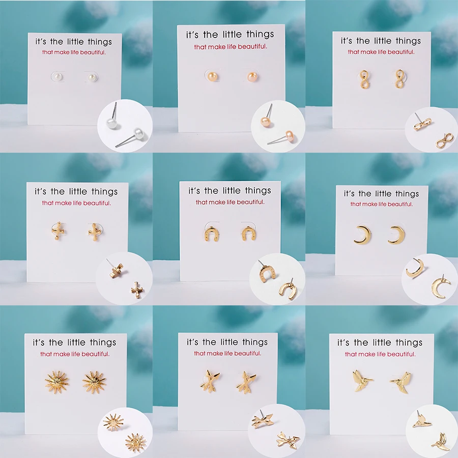 Belleper New Fashion Pearl Stud Earrings Women Cross Sun Moon Hummingbird Design Small Earrings Trendy Korean Modern Jewelry
Belleper New Fashion Pearl Stud Earrings Women Cross Sun Moon Hummingbird Design Small Earrings Trendy Korean Modern Jewelry