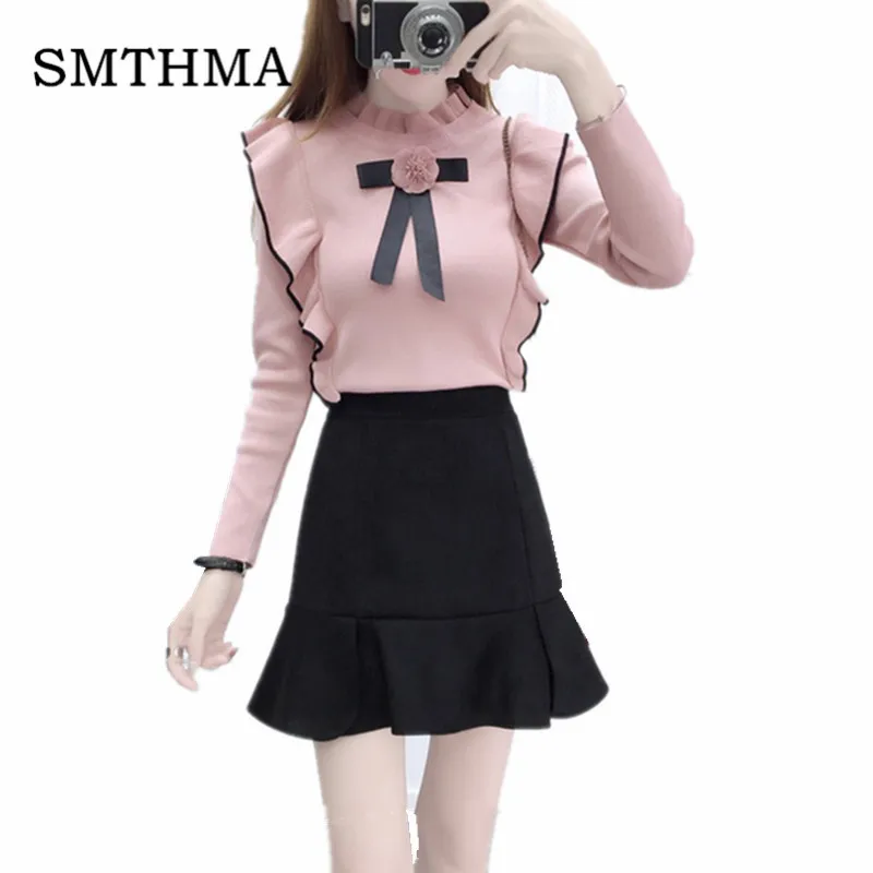 2019 autumn and winter Women Long Sleeve Bow Knitting Pullovers Sweaters Casual Knitted Sweet Ruffle Tops
2019 autumn and winter Women Long Sleeve Bow Knitting Pullovers Sweaters Casual Knitted Sweet Ruffle Tops