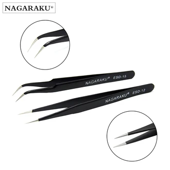 NAGARAKU Eyelash Extension 2pcs set Straight and Curl Stainless Lash Accurate Eyelash Tweezers Pincet False Eyelash Tweezers.
NAGARAKU Eyelash Extension 2pcs set Straight and Curl Stainless Lash Accurate Eyelash Tweezers Pincet False Eyelash Tweezers.