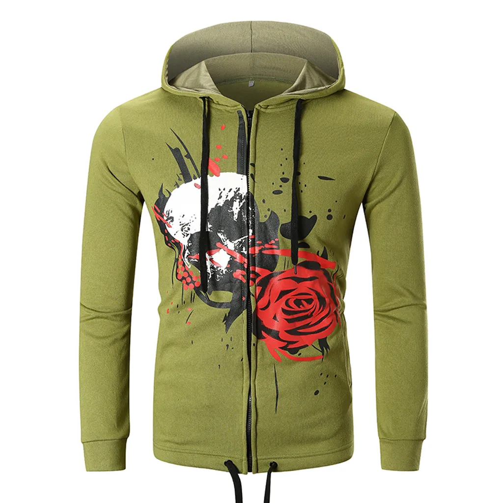 CHAMSGEND men's fashion blood color rose print long-sleeved hooded sweater loose casual zipper sweatshirt sports training couple
CHAMSGEND men's fashion blood color rose print long-sleeved hooded sweater loose casual zipper sweatshirt sports training couple