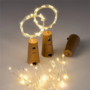 LED Bottle Light 2M Battery Operated Silver Wire Garland Rope Fairy String Lights Party Xmas Decor Wine Bottle Stopper Cork Lamp
LED Bottle Light 2M Battery Operated Silver Wire Garland Rope Fairy String Lights Party Xmas Decor Wine Bottle Stopper Cork Lamp