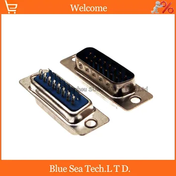 20pcs NEW Male connector DB15 Male socket/jack connector 15pin dual row serial ports D-SUB
20pcs NEW Male connector DB15 Male socket/jack connector 15pin dual row serial ports D-SUB