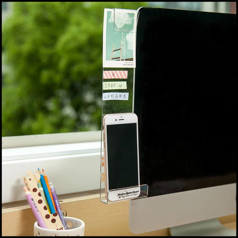 1pcs Cute Acrylic Computer Display Screen Sticker Home Office Memo with Phone Holder Bookmark Notes Message Board
1pcs Cute Acrylic Computer Display Screen Sticker Home Office Memo with Phone Holder Bookmark Notes Message Board