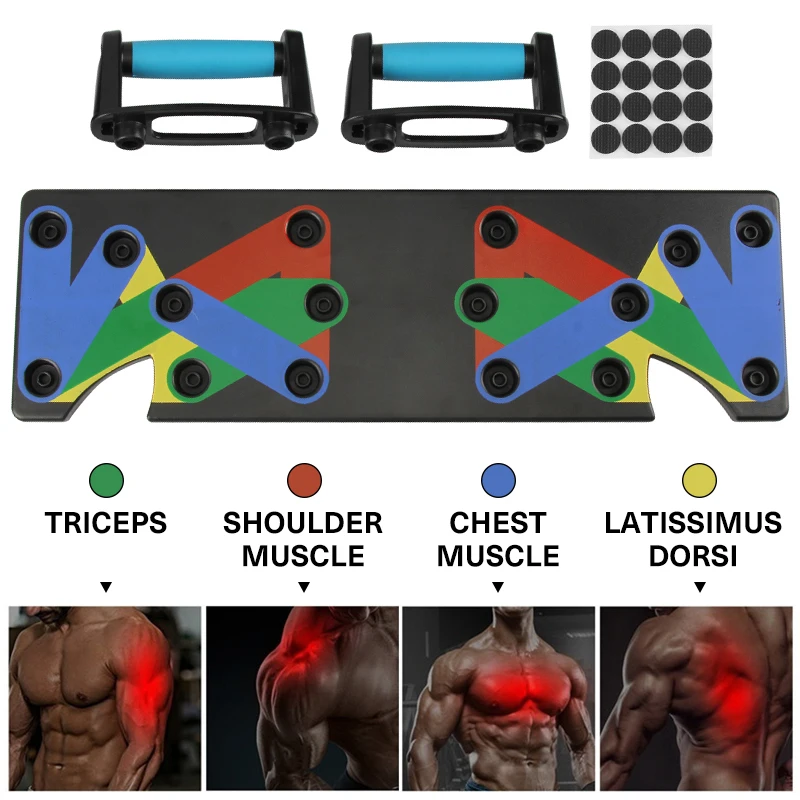 Body Building Push Up Rack Board Men Women 9 System Fitness Workout Push-up Stands Body Building Training Slimming Tool 
Body Building Push Up Rack Board Men Women 9 System Fitness Workout Push-up Stands Body Building Training Slimming Tool