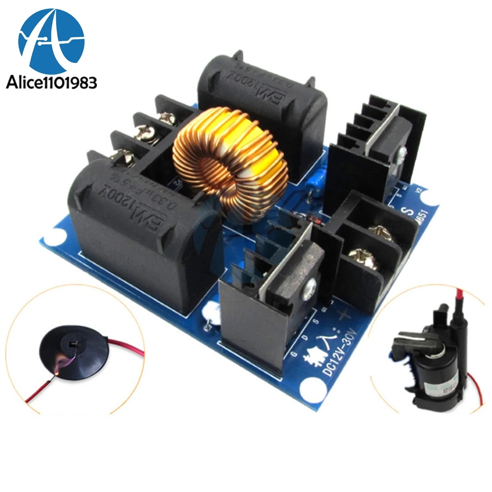 ZVS Tesla Coil Marx Generator DC 12V 30V 20A 1000W High Voltage Power Supply Assembled Diy Electronic PCB Drive Driver Board
ZVS Tesla Coil Marx Generator DC 12V 30V 20A 1000W High Voltage Power Supply Assembled Diy Electronic PCB Drive Driver Board