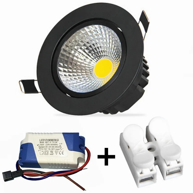 Dimmable Led downlight light COB Ceiling Spot Light 5W 7W 9W 12W 15W 85-265V ceiling recessed Lights Indoor Lighting
Dimmable Led downlight light COB Ceiling Spot Light 5W 7W 9W 12W 15W 85-265V ceiling recessed Lights Indoor Lighting