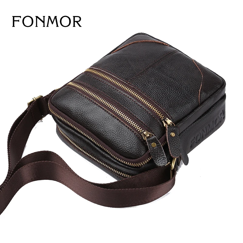 FONMOR brand Genuine Leather Men's Casual Fashion Business Bag High Quality Cowhide Men's Zipper Shoulder Messenger Bag
FONMOR brand Genuine Leather Men's Casual Fashion Business Bag High Quality Cowhide Men's Zipper Shoulder Messenger Bag