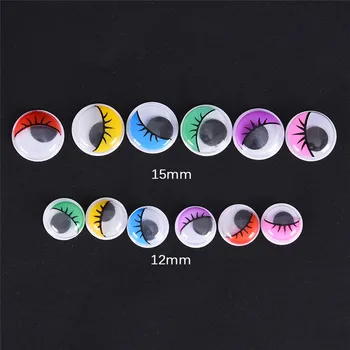 100X Multicolor Coloured Eyelashes Wiggly Wobbly Googly Eyes Lash For DIY Craft Decor Eyelashes Component 12mm,15mm
100X Multicolor Coloured Eyelashes Wiggly Wobbly Googly Eyes Lash For DIY Craft Decor Eyelashes Component 12mm,15mm