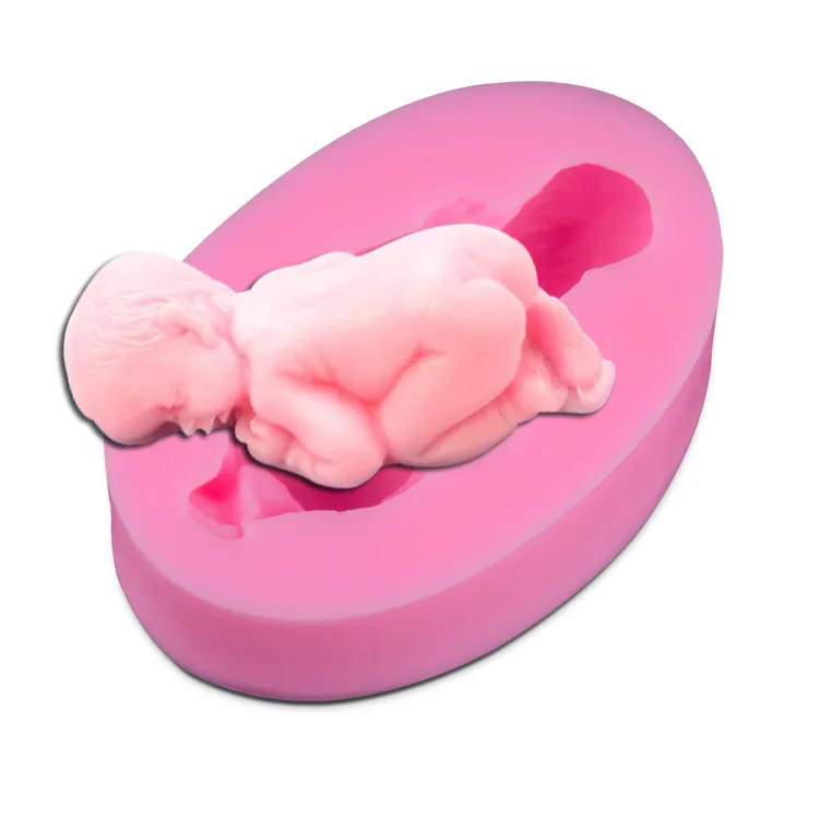 1PC Silicone Baby Cake Molds New Newborn Infants Baby 3D Silicone Cake Molds Hand Made Soap Fondant Cake Moulds JK 0873
1PC Silicone Baby Cake Molds New Newborn Infants Baby 3D Silicone Cake Molds Hand Made Soap Fondant Cake Moulds JK 0873