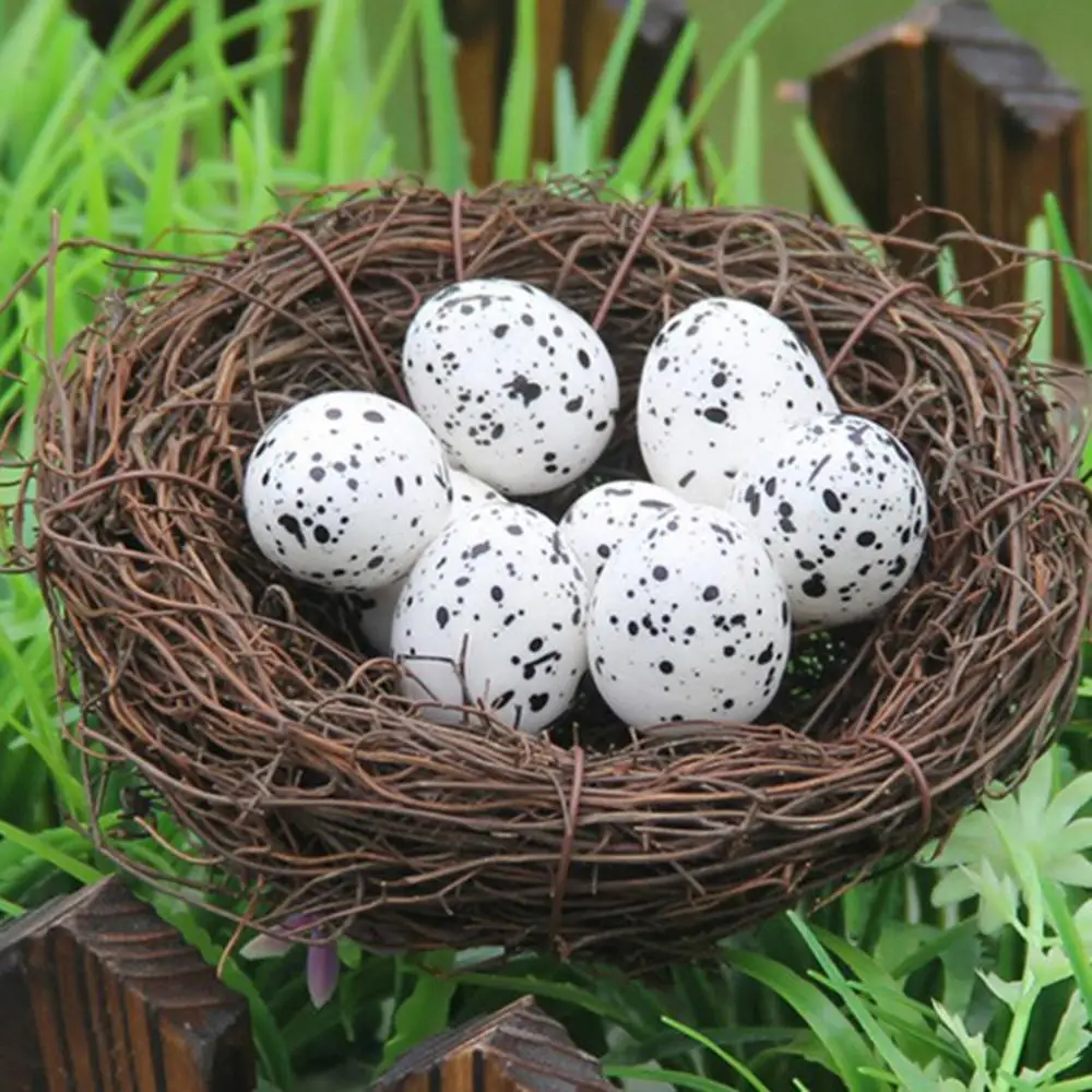 Handmade Natural Vine Bird Nest Bird Cage Foam Eggs Ornaments Crafts for Photography Props Garden Tree Wedding Holiday Decor
Handmade Natural Vine Bird Nest Bird Cage Foam Eggs Ornaments Crafts for Photography Props Garden Tree Wedding Holiday Decor