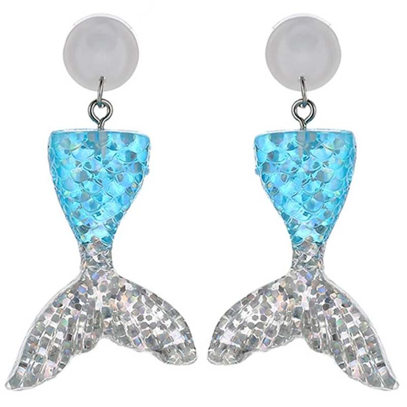 Summer Style Cute Mermaid Fashion Earrrings Women Multicolor Resin Shinny Mermaid Tail Scales Drop Earrings Dropship
Summer Style Cute Mermaid Fashion Earrrings Women Multicolor Resin Shinny Mermaid Tail Scales Drop Earrings Dropship