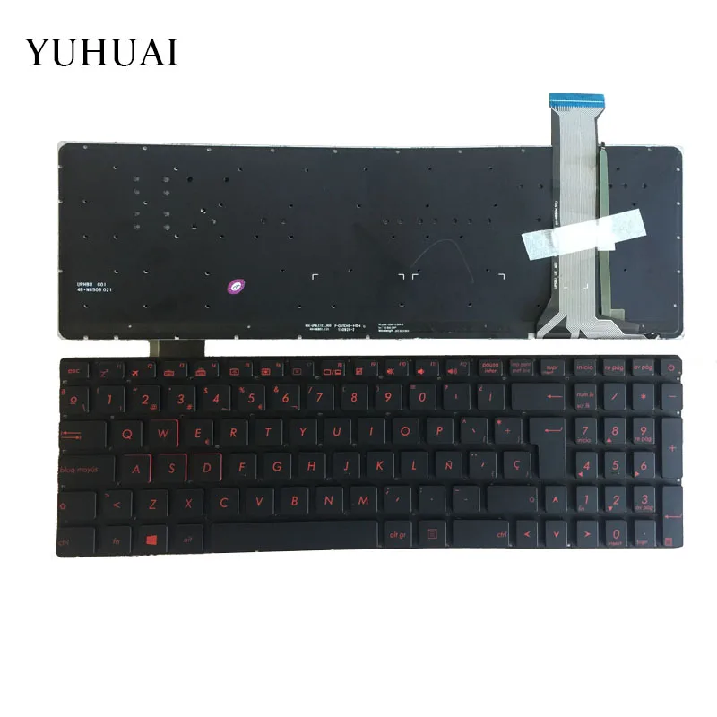 New Spanish FOR ASUS GL552 GL552J GL552JX GL552V GL552VL GL552VW N552VW N552VX G771JM G771JW SP backlit black laptop keyboard 
New Spanish FOR ASUS GL552 GL552J GL552JX GL552V GL552VL GL552VW N552VW N552VX G771JM G771JW SP backlit black laptop keyboard