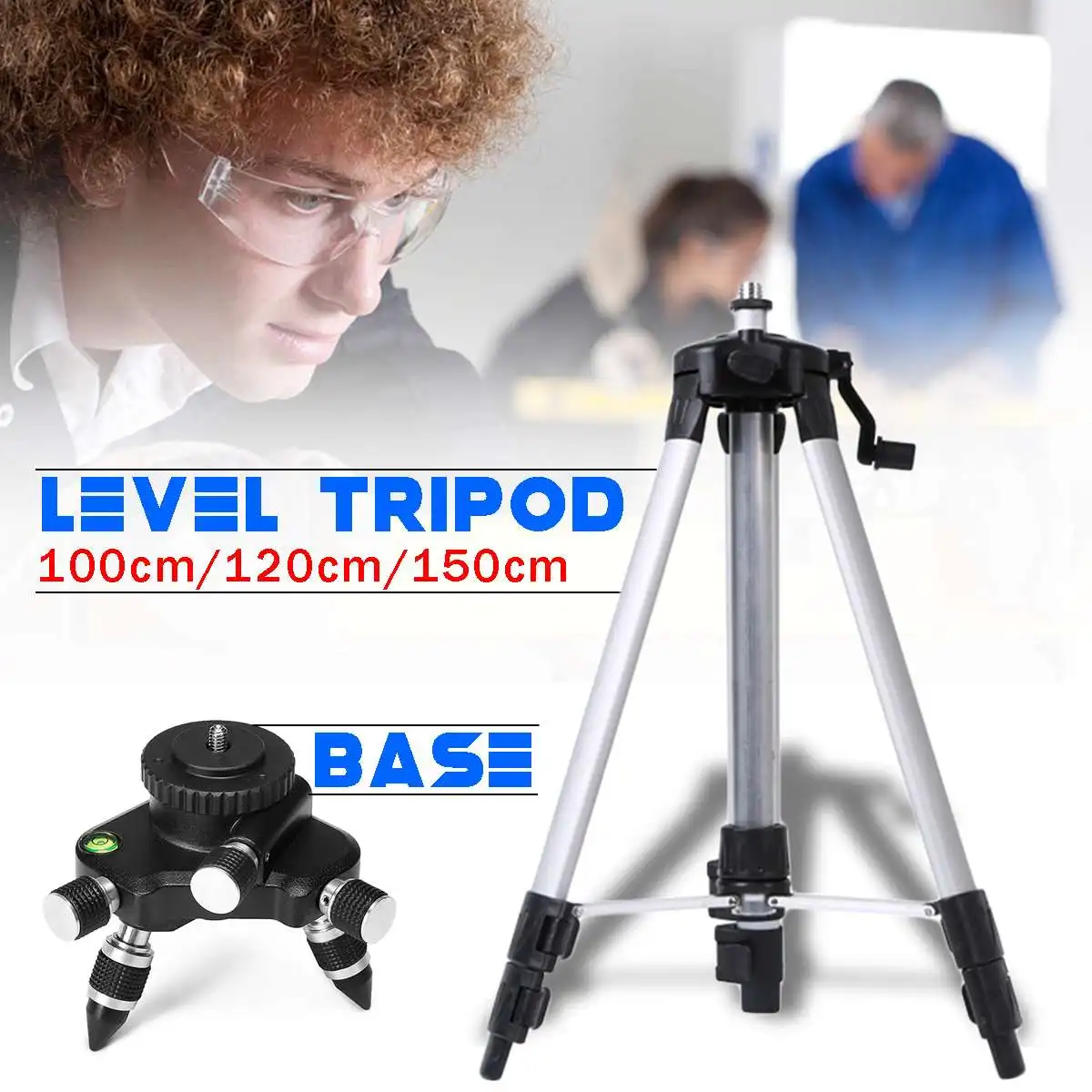 ZEAST 100cm/120cm Adjustable Tripod Base Aluminium Alloy Contractor For Laser Level Threaded Tripod Foot Fixed Paddle
ZEAST 100cm/120cm Adjustable Tripod Base Aluminium Alloy Contractor For Laser Level Threaded Tripod Foot Fixed Paddle