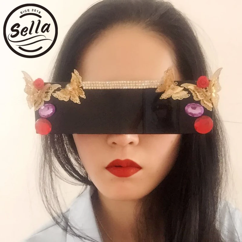 Sella 2017 Retro Supermodel Colorful Sunglasses Red Lens Flower Rhinestones Sun Glasses Personality Carved Exaggerated Eyewear
Sella 2017 Retro Supermodel Colorful Sunglasses Red Lens Flower Rhinestones Sun Glasses Personality Carved Exaggerated Eyewear