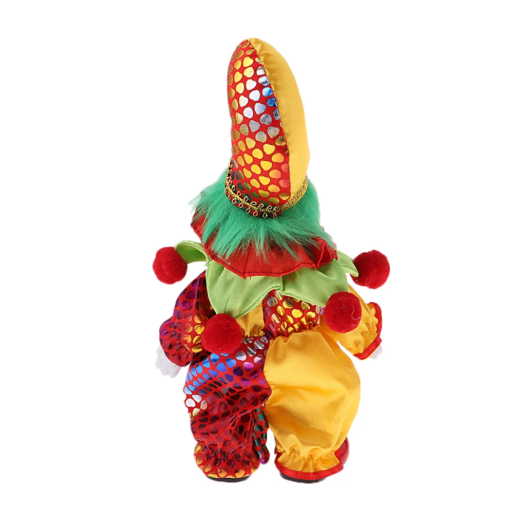 2Pcs 18cm Porcelain Doll Harlequin Clown Doll Figures Delicate Arts Crafts for Valentine Gifts