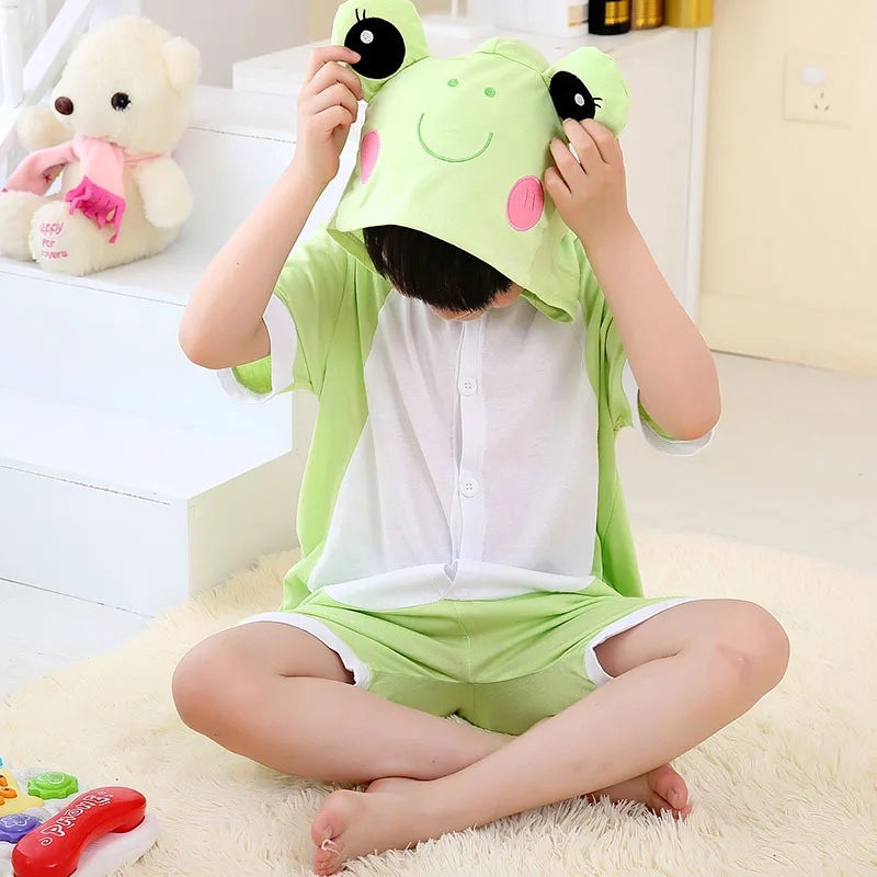 Summer Kids Pajama Animal Frog Green Cosplay Costume Short Sleeve Hoodie Kigurumi Onesies
Summer Kids Pajama Animal Frog Green Cosplay Costume Short Sleeve Hoodie Kigurumi Onesies