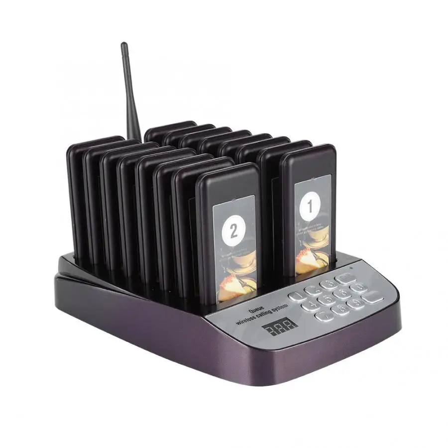 Wireless Calling Pagers System Pager System Restaurant Queuing Paging Calling System 16 Pager 100-240V For Restaurant
Wireless Calling Pagers System Pager System Restaurant Queuing Paging Calling System 16 Pager 100-240V For Restaurant