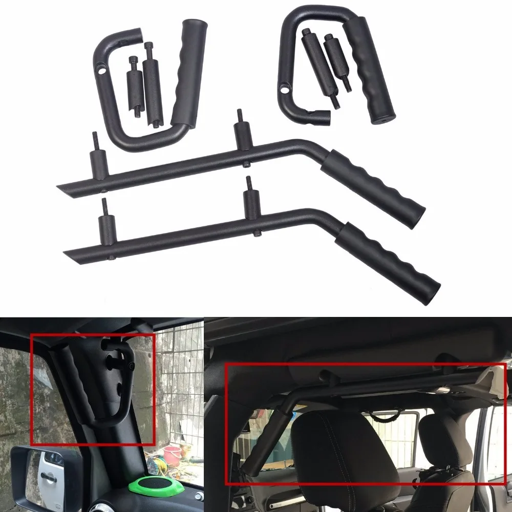 Front & Rear Grab Bar Hard Mount Solid Steel Wild Boar Grab Handle For Jeep Wrangler Rubicon JK 2007-2017 2 & 4 Door Black Red
Front & Rear Grab Bar Hard Mount Solid Steel Wild Boar Grab Handle For Jeep Wrangler Rubicon JK 2007-2017 2 & 4 Door Black Red