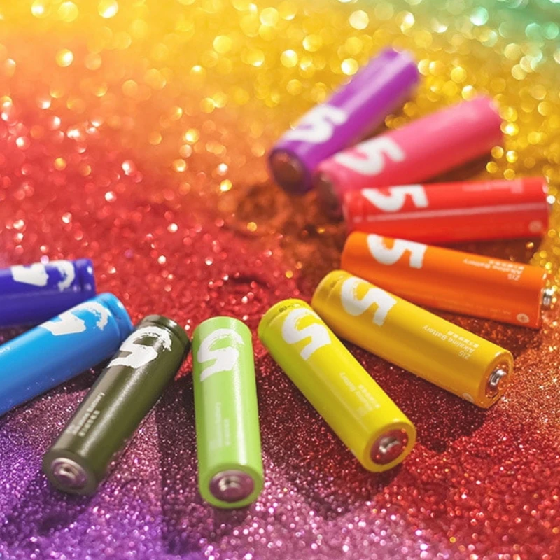 10PCS Original XIAOMI ZMI ZI5 AA lkaline Battery Rainbow Disposable Batteries Kit for Camera Mouse Keyboard Controller Toys Cell
10PCS Original XIAOMI ZMI ZI5 AA lkaline Battery Rainbow Disposable Batteries Kit for Camera Mouse Keyboard Controller Toys Cell