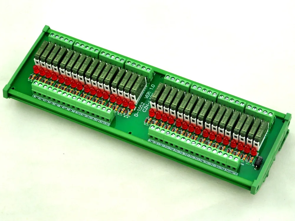 Slim DIN Rail Mount DC5V Sink/NPN 32 SPST-NO 5A Power Relay Module, APAN3105
Slim DIN Rail Mount DC5V Sink/NPN 32 SPST-NO 5A Power Relay Module, APAN3105