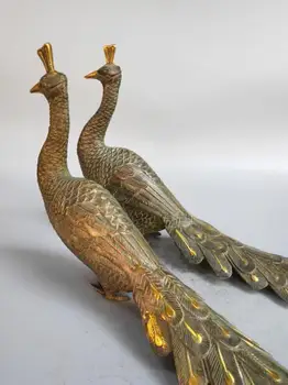 Chinese pure bronze peacock statue a pair
Chinese pure bronze peacock statue a pair