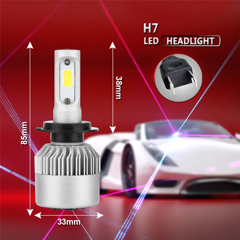 NEWEST Hot Original 1 Pair H7 S2A-LED Headlight Conversion Kit 1300W 195000LM Bulbs 6000K White Signal Lamp Auto Car Accessories
NEWEST Hot Original 1 Pair H7 S2A-LED Headlight Conversion Kit 1300W 195000LM Bulbs 6000K White Signal Lamp Auto Car Accessories